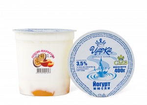 Йогурт (персик-маракуйя) 3,5% п/с стакан 0,4 кг