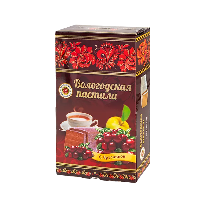 Пастила с сахаром классическая c брусникой 300 г