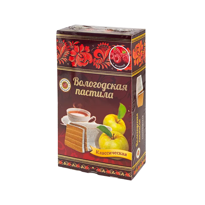 Пастила с сахаром классическая c малиной 300 г