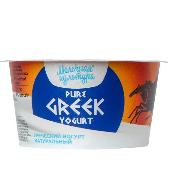 Йогурт Греческий Натуральный 2% в стакане 130 г