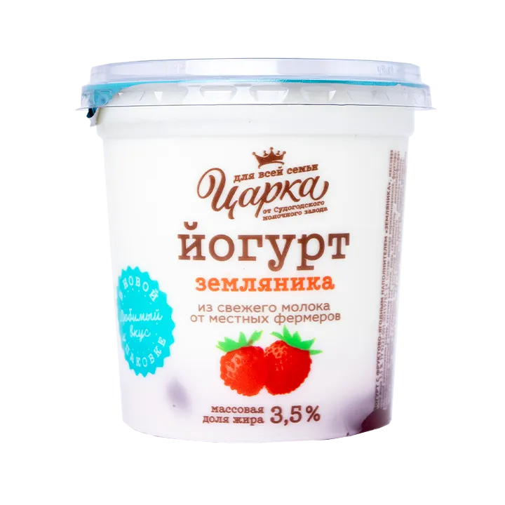 йогурт с земляникой