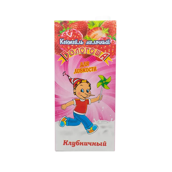 молочный коктейль клубничный