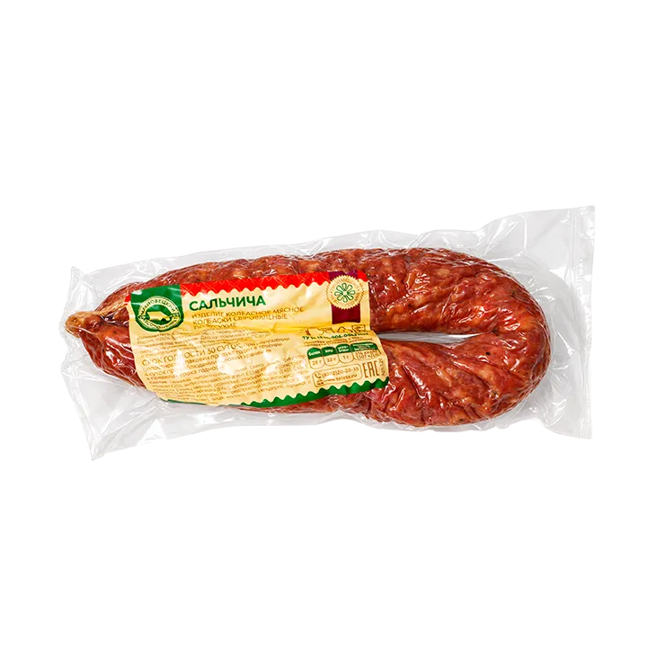 Колбаски Сальчича с/вялен в/у вес 300 г
