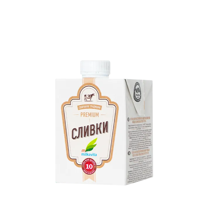 Сливки ультрапастеризованные 10% 500 г