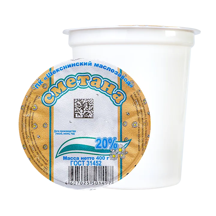 Сметана 20% ГОСТ 400 г