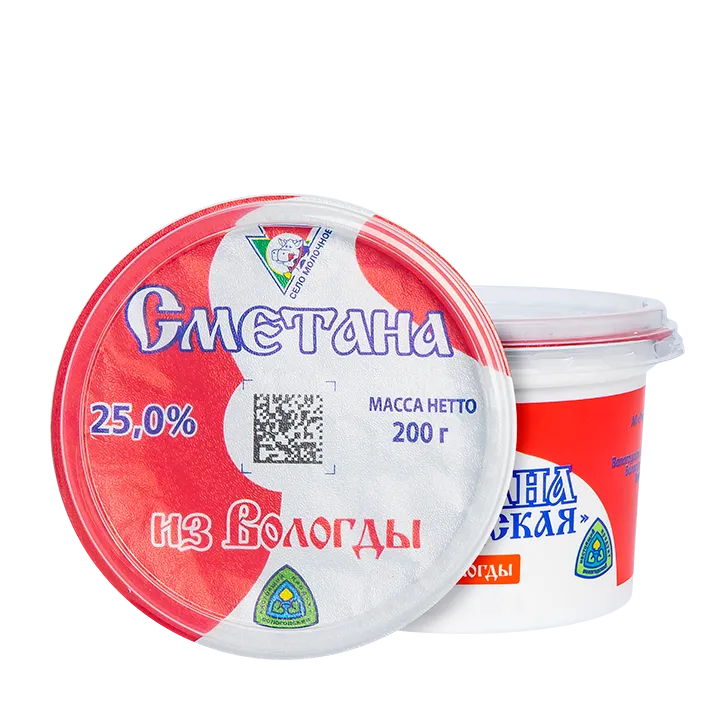 Сметана 25% 200 г