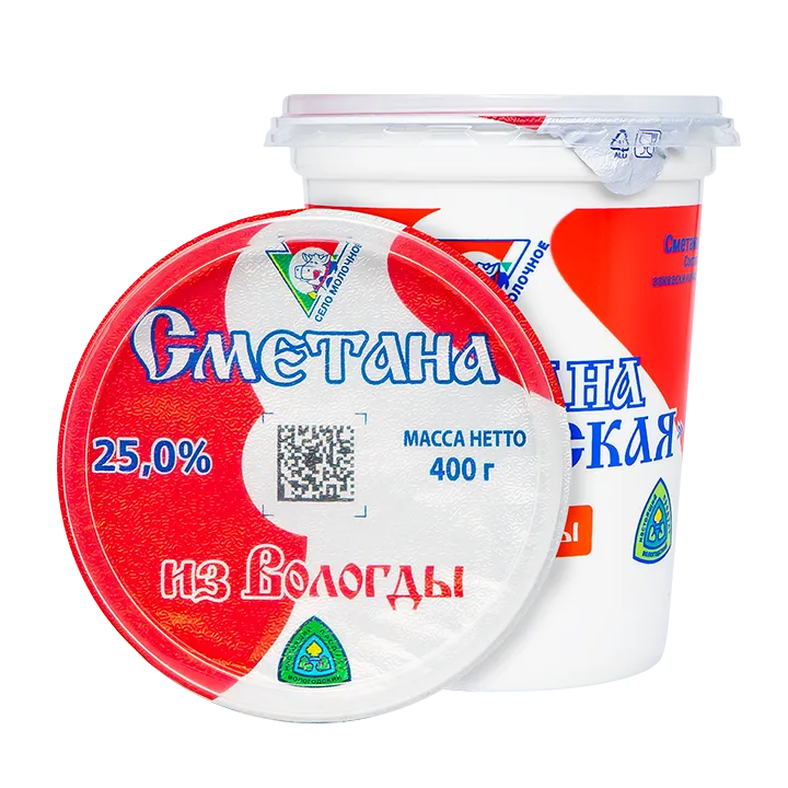 Сметана 25% 400 г