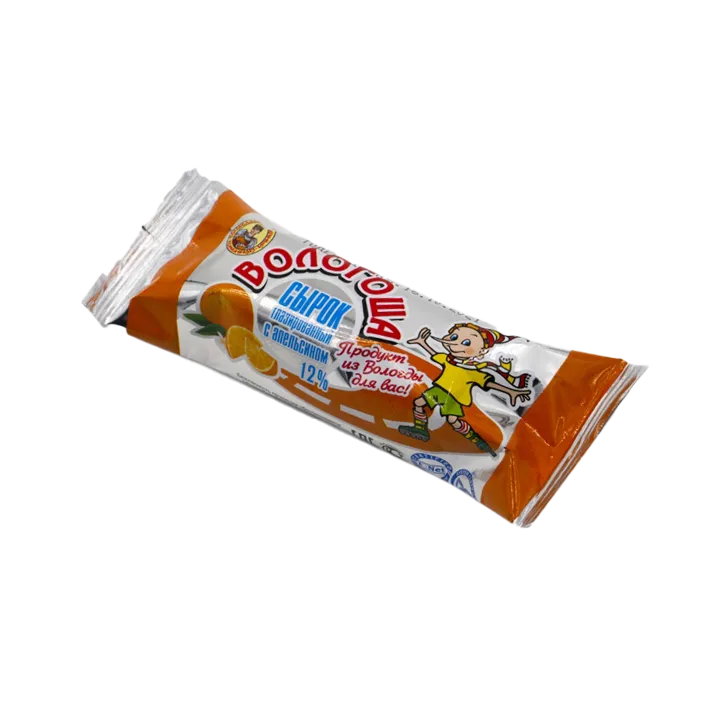 Сырки глазированные «Вологоша» 12% Апельсин 30 г
