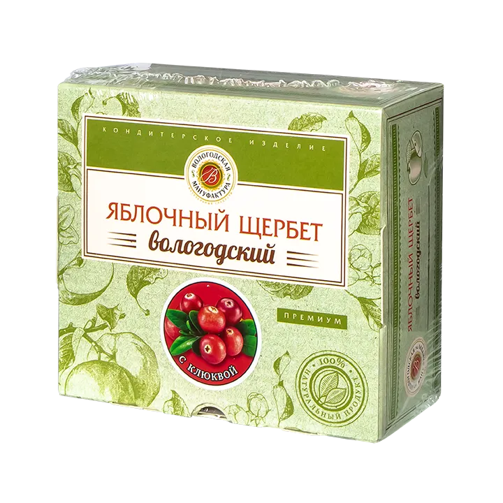 Щербет яблочный с клюквой 250 г