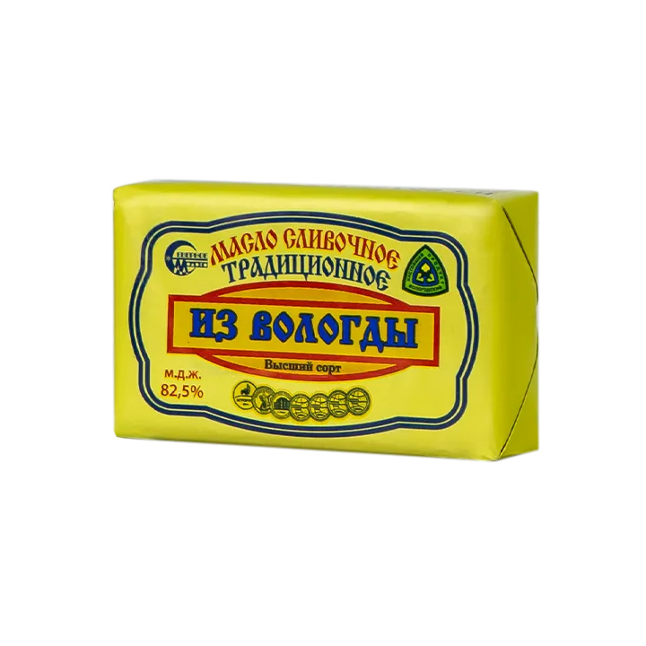 Масло сливочное Традиционное 82,5% 180 г брикет