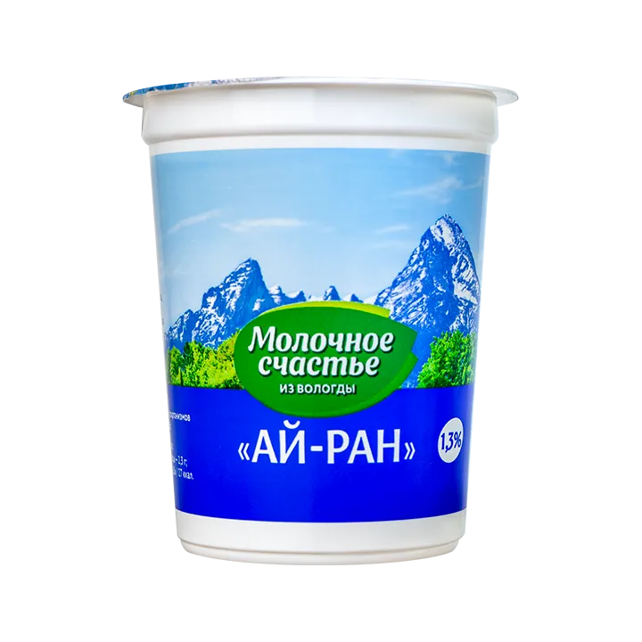 Ай-ран с солью кисломолочный 1,3% 200 г стакан