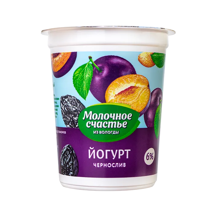 Йогурт 6% 0,2 л Чернослив п/стакан
