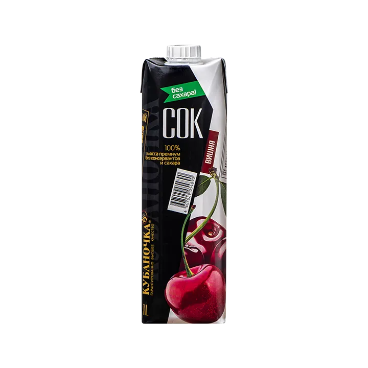 Сок тетра-пак Вишневый, 1 л, без сахара