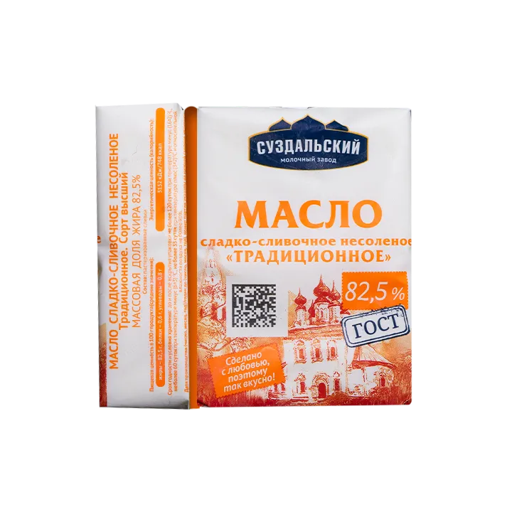 Масло Традиционное 82,5% 180 г фольга