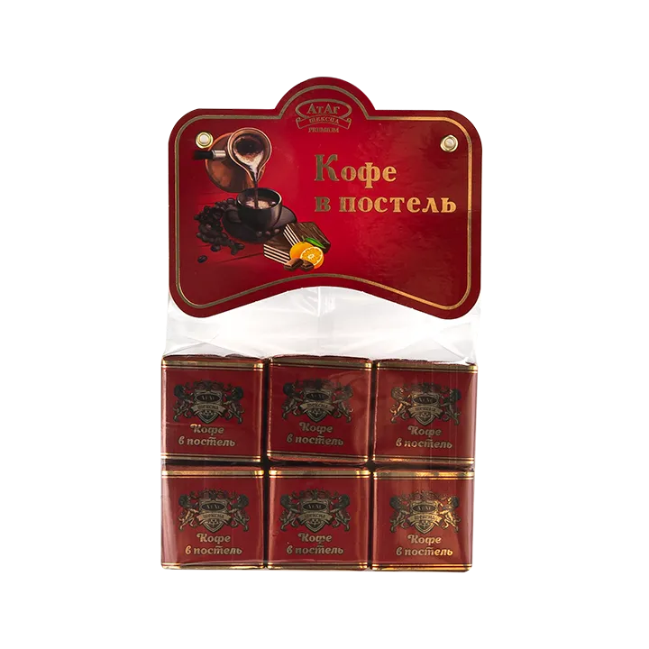 Вафли глазированные Кофе в постель – Апельсин | АТАГ