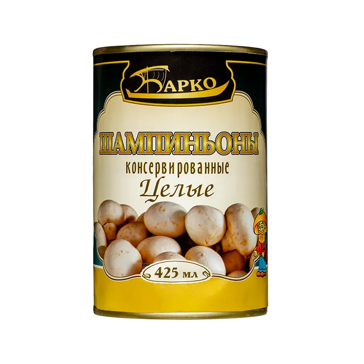 Шампиньоны целые в ж/б, 425 г
