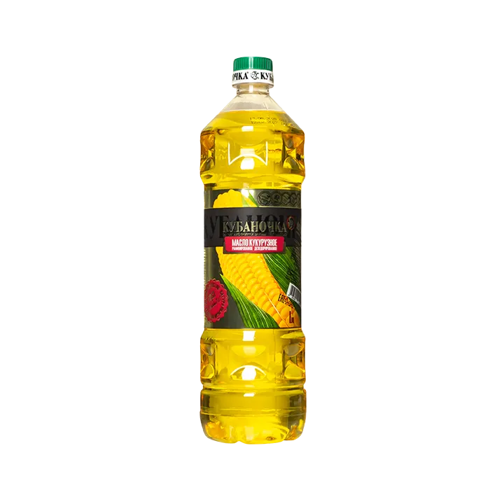 Масло Кукурузное Кубаночка рафинированное 1 л бутылка