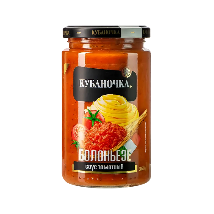 Соус томатный Болоньезе 360 г/12 | Кубаночка