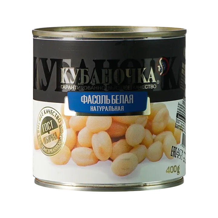 Фасоль Белая натуральная 400 г ж/б