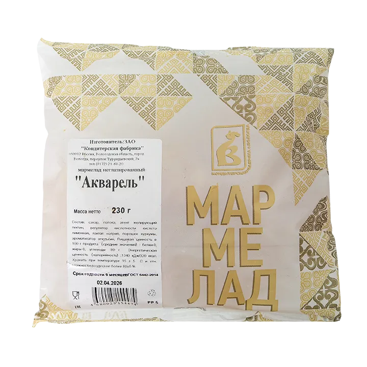 Мармелад Акварель с куркумой 230 г