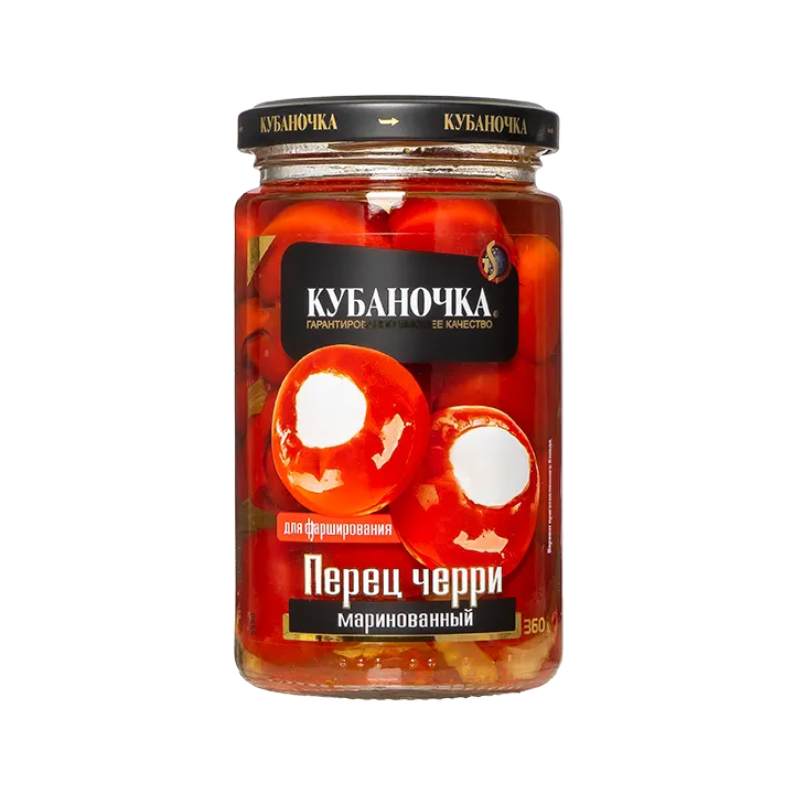 Перец черри маринованный острый с маслом 360 г