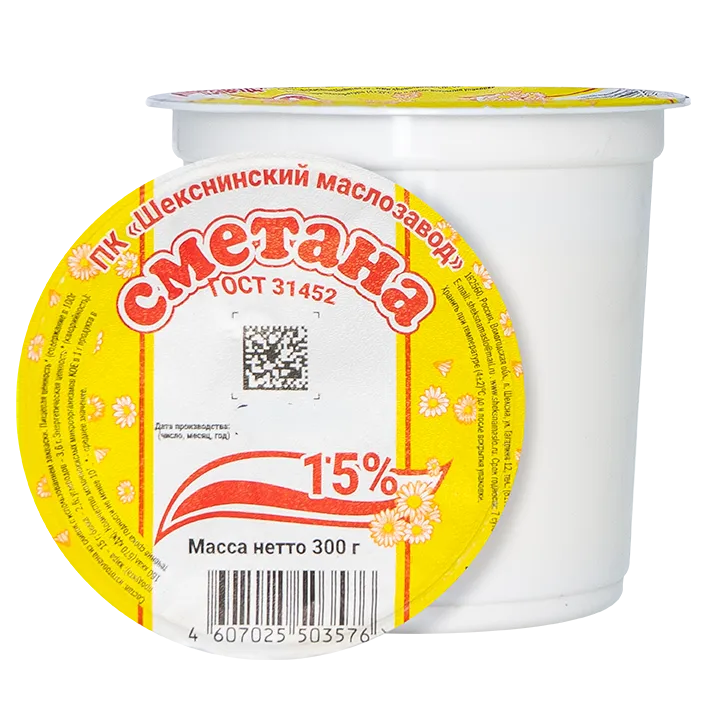 Сметана 15% 300 г