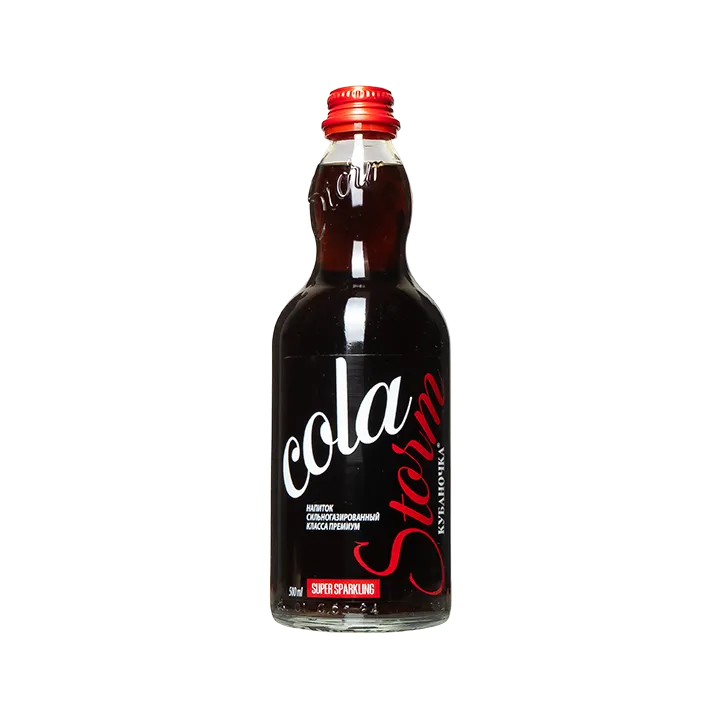 Напиток Кола Шторм 500 г, стекляная бутылка | Кубаночка