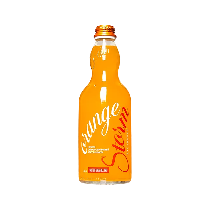 Напиток Оранж Шторм 500 г, стекляная бутылка | Кубаночка