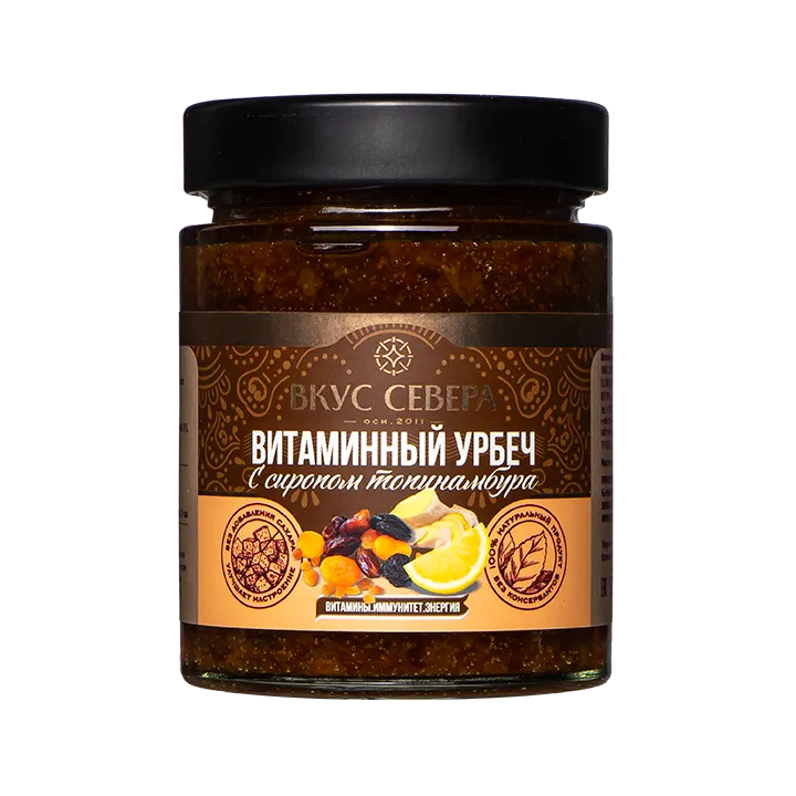 Урбеч витаминный с сиропом топинамбура 200 г