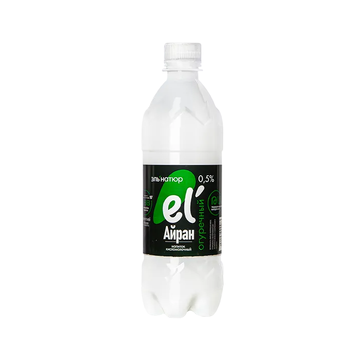Айран Эльнатюр огуречный 0.5 л, газированный в бутылке