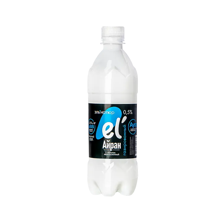 Айран Эльнатюр 0,5% газированный, в ПЭТ-бутылке