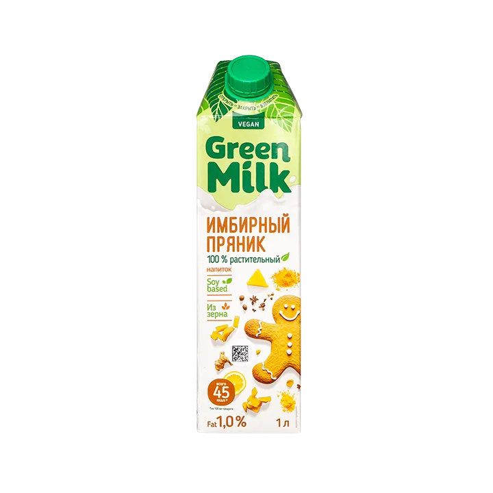 Напиток б/а Соевый со вкусом Имбирный Пряник 1 л, в Тетра Пак