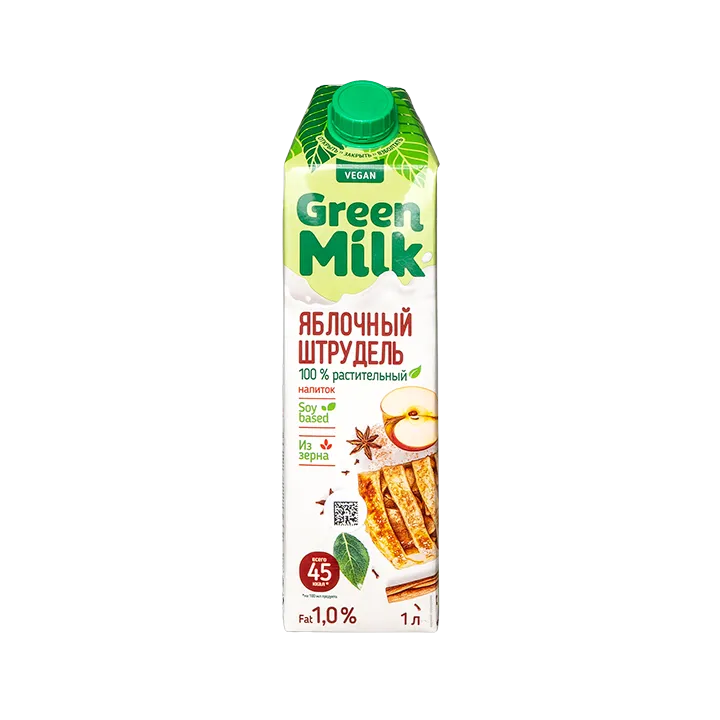 Напиток б/а Соевый со вкусом Яблочный Штрудель 1 л, в Тетра Пак