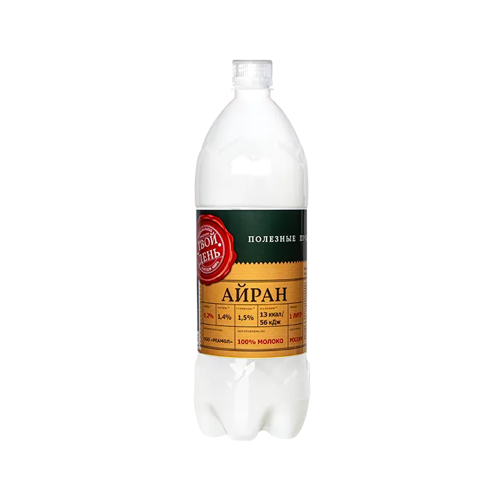 Айран Твой День 1 л 0,2% в ПЭТ-бутылке