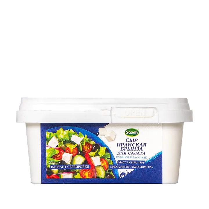 Брынза Иранская 40% для салата 180 г контейнер