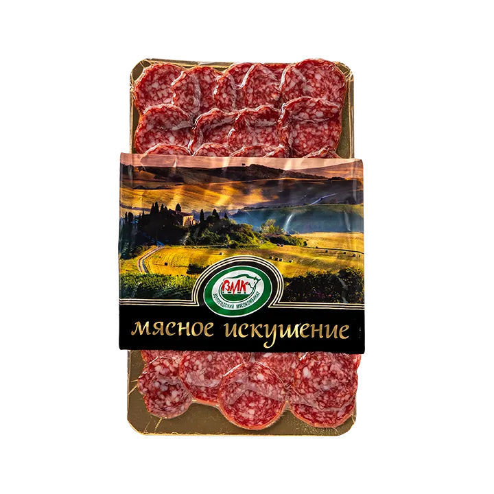 Колбаса Балыковая+Подмосковная Лакомка с/к 150 г нарезка в/у
