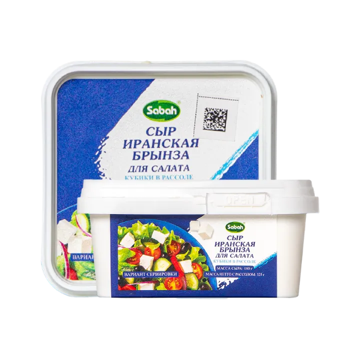 Сыр Брынза для салата 40%, контейнер Sabah/Иран, 400 грамм
