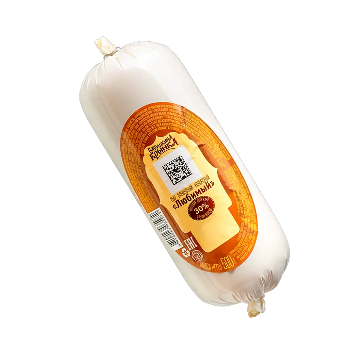 Сыр плавленный колбасный Любимый 30%, 500 г в оболочке