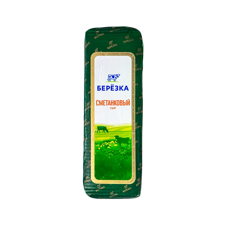 Сыр Сметанковый 50%, брус вес 3,5 кг