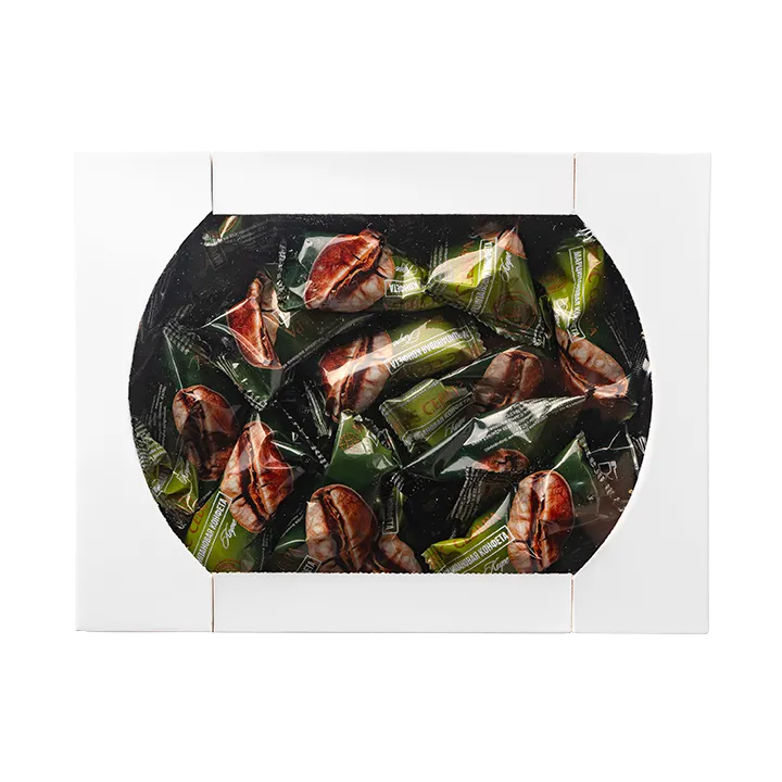 Конфеты глазированные Марципановые Кофе, 500 г в телевизоре