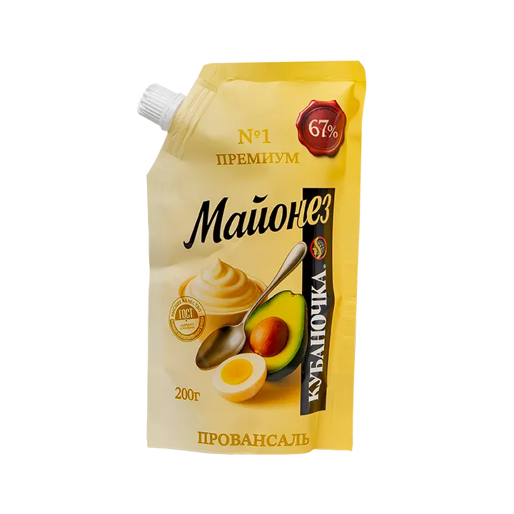 Майонез Провансаль 67% 200 г, в дой-пак
