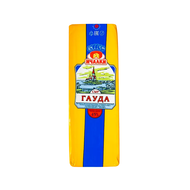 Сыр Гауда 45% брус, 3 кг, весовой