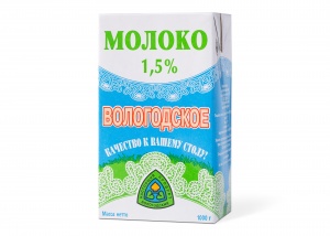 Молоко ультрапастеризованное 1 литр 1,5%