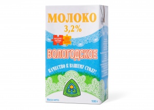 Молоко ультрапастеризованное 1 литр 3,2%