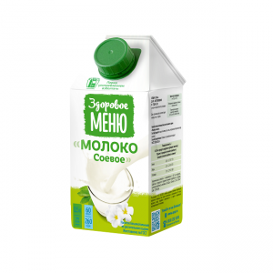Напиток б/а из растительного сырья Молоко соевое Здоровое меню 0,5 л Тетра Пак 12 шт